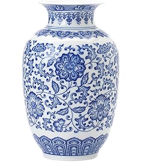 装飾的な陶磁器花瓶 景徳鎮古青と白磁器小古青と白 瓶のアンティークの陶器の花瓶の